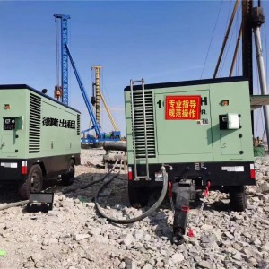 舟山 空气动力设备出租 螺杆式空压机租赁 13公斤 21立方 德隆